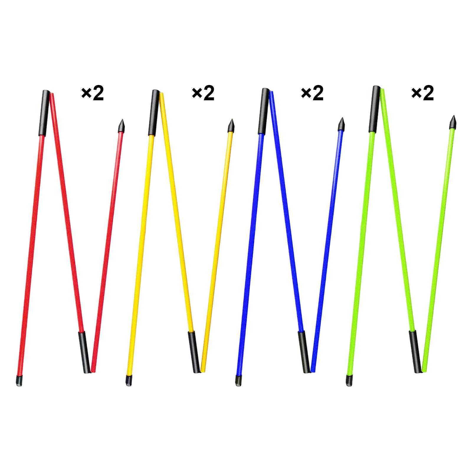 Golf Equipment Guide - ゴルフ練習器具 アライメントロッド スイングパスとセットアップガイド 軽量グラスファイバー製練習ツール ドライビングレンジ用