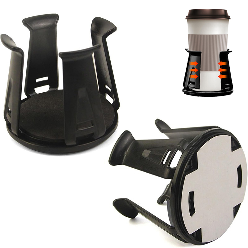 Golf Equipment Holder - 1/2 個車の飲料ホルダー粘着カップ収納ラック車のカップボトルホルダー多機能ドリンクラック自動車アクセサリー黒新しい