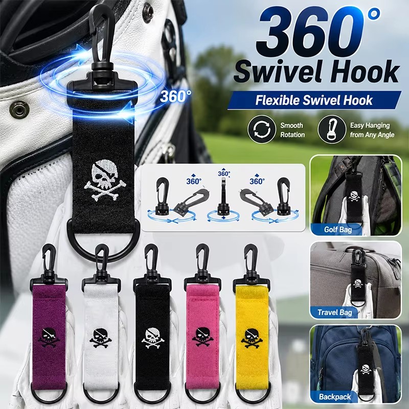 Golf Equipment Holder - 1-3 個のカラフルなゴルフハンググローブマジックテープ両面ゴルフティーホルダークリップ屋外ポータブル吊り下げゴルフティーアクセサリー