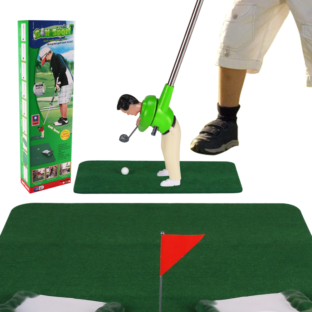 Golf Equipment Kit - 子供のミニゴルフクラブ人形セット,屋内と屋外のポータブルおもちゃ,親子のインタラクティブなパーティーゲーム,誕生日プレゼント