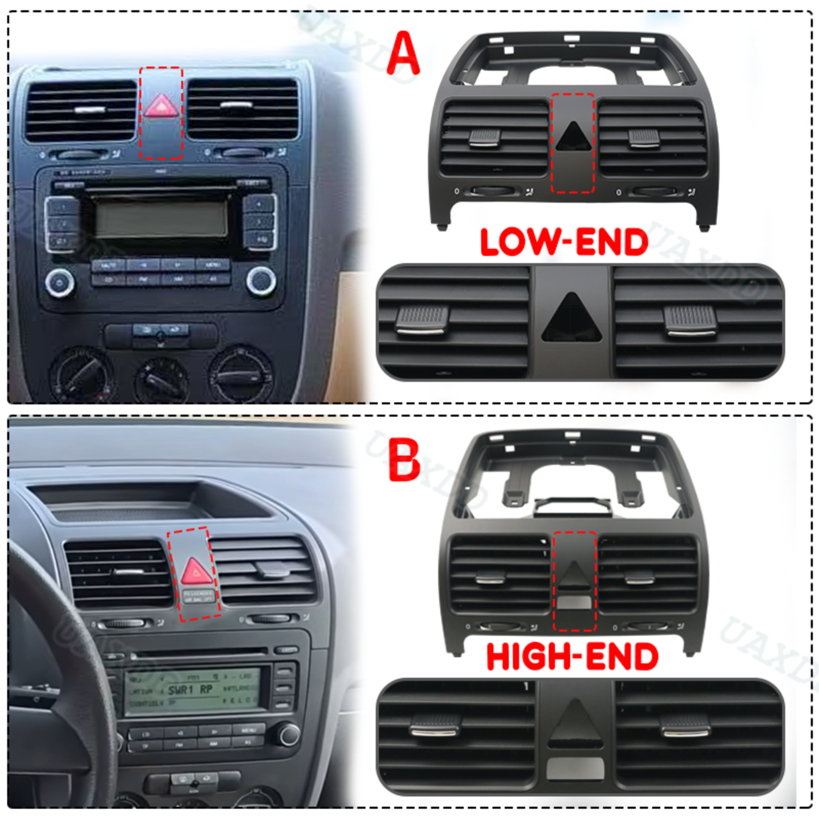 2 Din 車の AC グリル換気空調アセンブリ出口装置自動 - Golf Equipment Outlet のレビューと価格