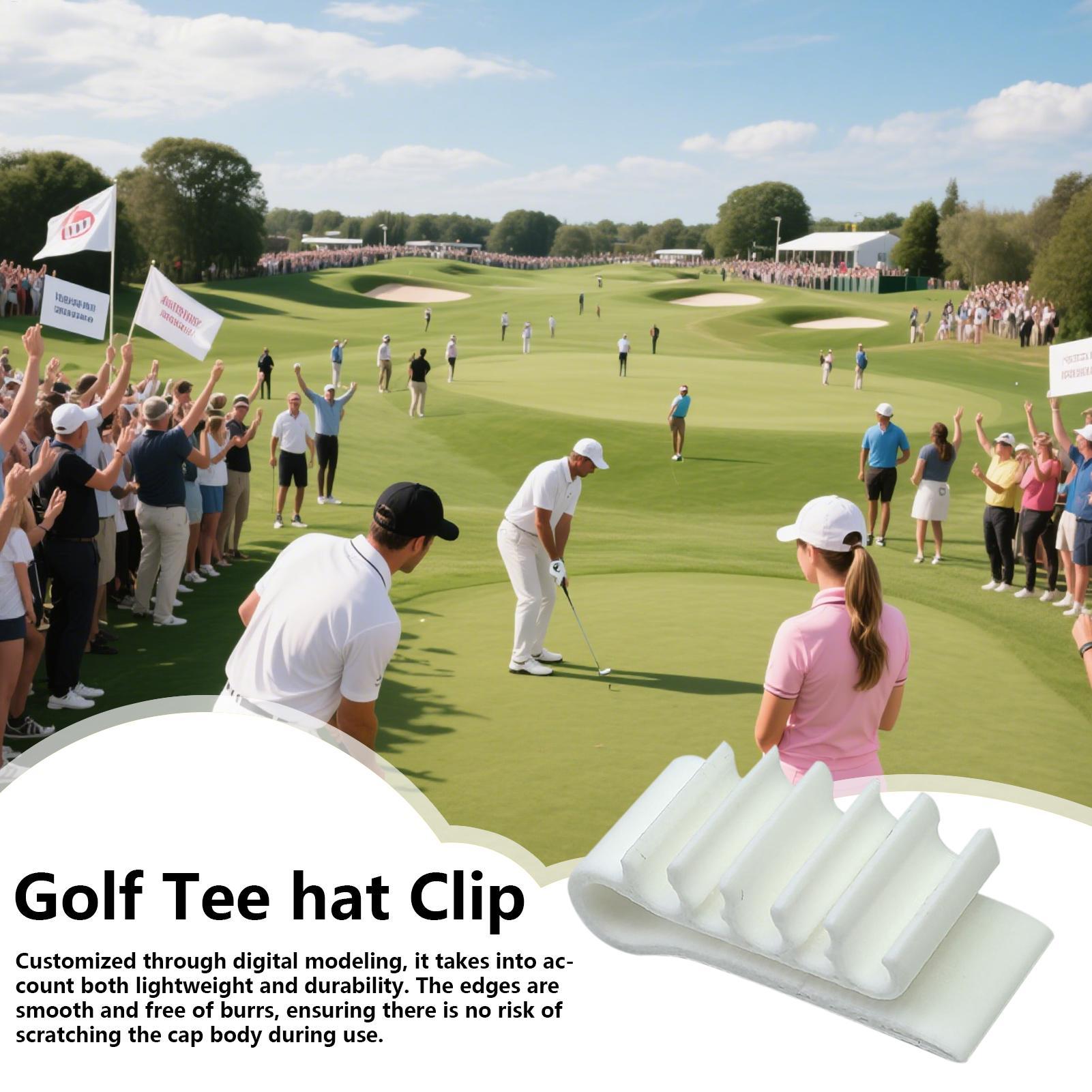 3Dプリントゴルフティーハットブリムクリップ、5つのゴルフシ - Golf Equipment Holder のレビューと価格