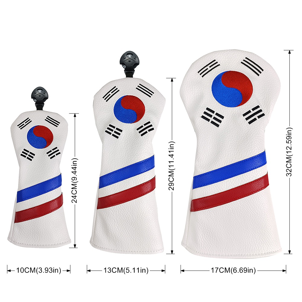 韓国愛国ゴルフヘッドカバーセット - ユニークなデザインのア - Golf Club Iron Set のレビューと価格