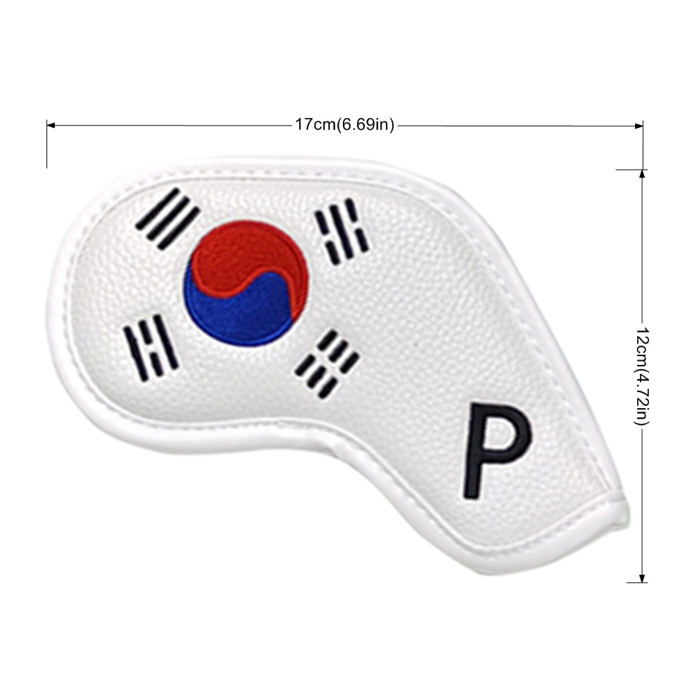 韓国愛国ゴルフヘッドカバーセット - ユニークなデザインのア - Golf Club Iron Set のレビューと価格