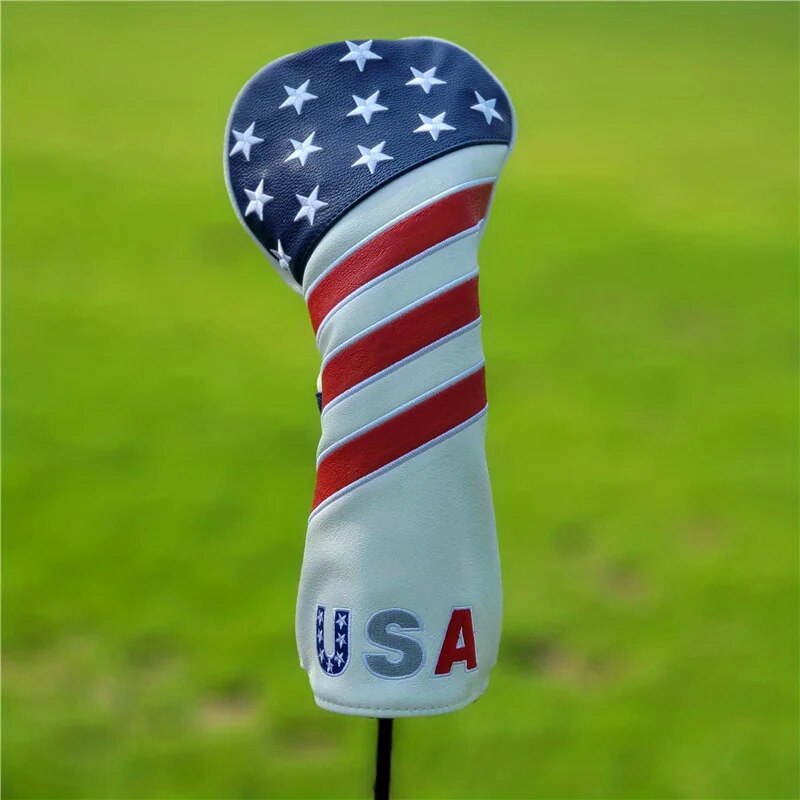 愛国的なゴルフクラブヘッドカバーセット - 耐久性のあるPU - Golf Equipment Kit のレビューと価格